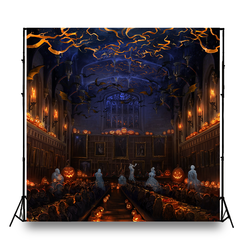 Halloween at Hogwarts Harry Potter Castle Backdrop for Photography SBH –  Starbackdrop