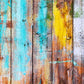 Colorful Graffiti Wood Floor Texture Backdrop For Studio Photo