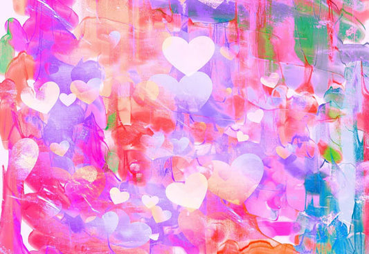Colorful Sweet Valentine's Day Wedding Backdrops for Couples