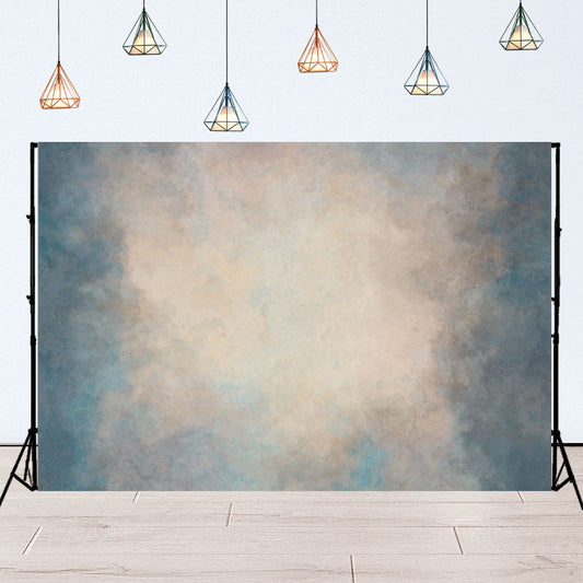Rustic Abstract Blue Brown Portrait Photo Backdrop