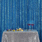 Blue Sequins Fabric Photography Backdrop for Party