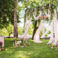 Wedding Green Grass and Leaves Flowing Lace Curtain with Flowers Backdrop for Photo Photography