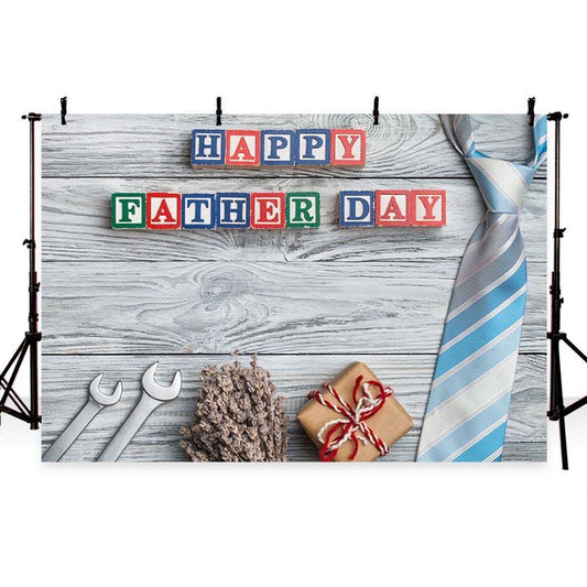 Happy Father's Day Backdrop Wood Floor Photography Background