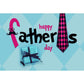 Happy Father's Day Backdrop Festival Blue Photography Background