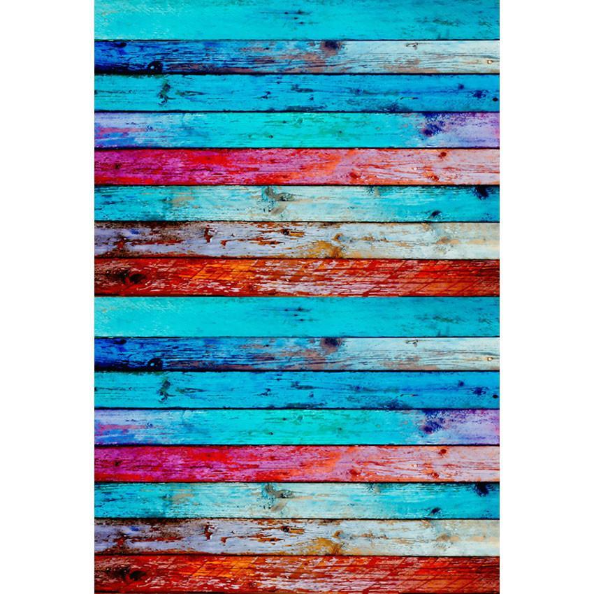Blue Red Wood Floor Backdrop Grunge Wall Photography Background