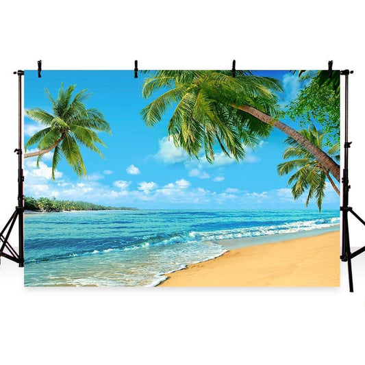 Seaside Beautiful View Backdrops for Relax Vocation Photography Backgrounds