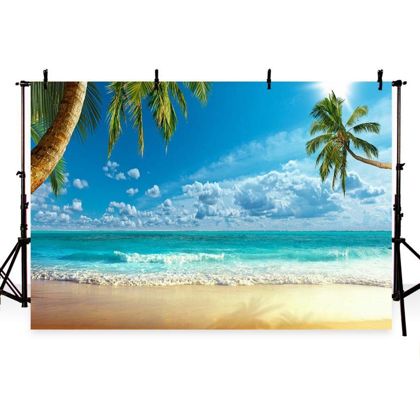 Sea Summer Scenery Backdrop for Seaside Party Photography