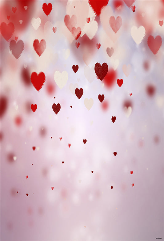 Valentine's Day Pink Heart Photography Backdrops