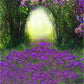 Purple Floral Wedding Nature Spring Photo Backdrops