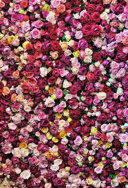 Colorful Flower Wall For Wedding Photography Backdrop