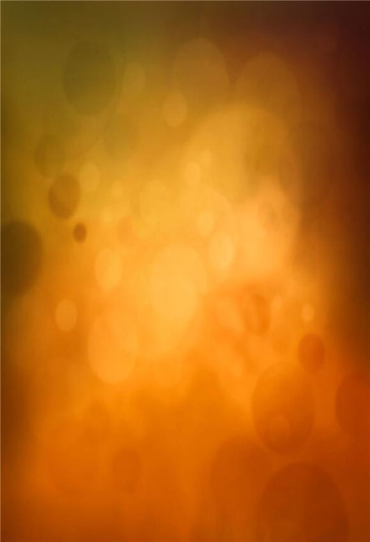 Brown Orange Polka Abstract Backdrop for Table Banner