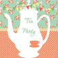 Little Flowers Teapot Backdrop Tea Party Decoration Photograph Background