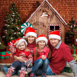 Christmas Tree Gift Decoration Backdrop for Photography