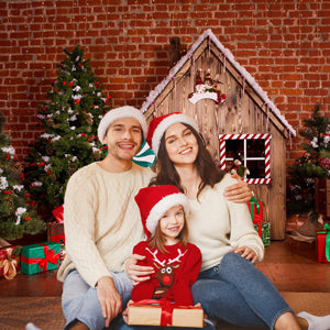 Christmas Tree Gift Decoration Backdrop for Photography