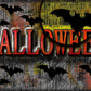 Grey Bats Halloween Backdrop for Photography Prop