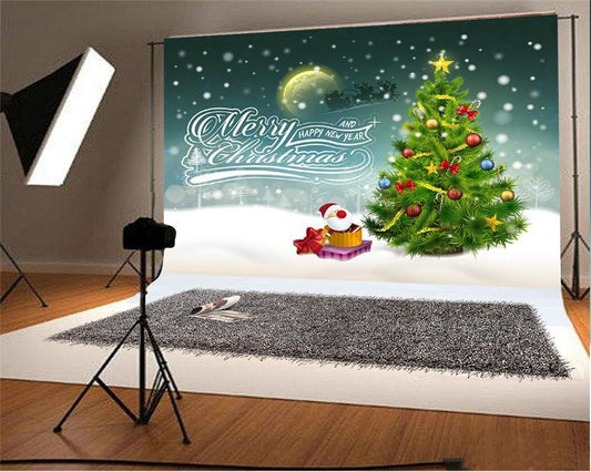 Merry Christmas Backdrop Happy New Year Background