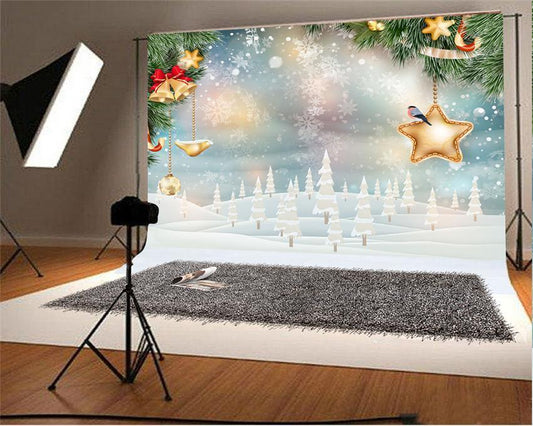 Christmas Snowflake Photography Backdrops