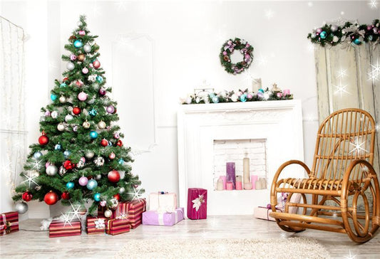 Christmas Photography Prop Backdrop Wood Floor Background