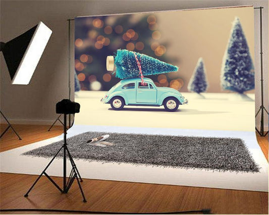 Glitter Christmas Mini Pine Backdrops