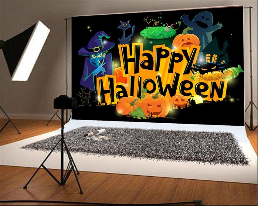 Happy Halloween Ghost Photo Backdrops