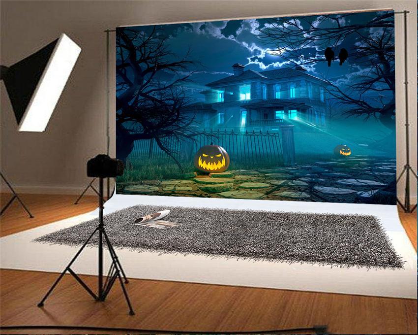 Halloween of Night Castle Branches Photo Backdrop