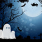 Bright Moon Halloween Ghost Backdrops