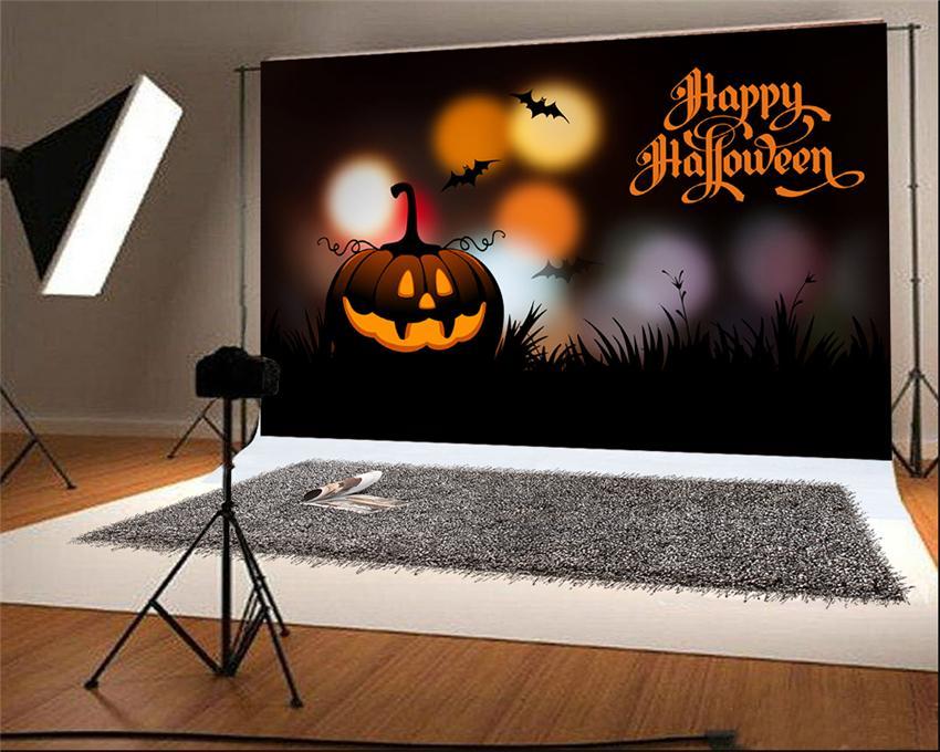 Happy Halloween Big Pumpkin Photo Backdrop