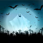 Ghost Bats Halloween Photography Backdrop