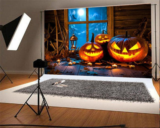 Wooden Halloween Backdrop for Party