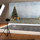 Wood Floor Christmas Tree Photography Backdrop