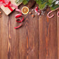 Brown Wood Wall Christmas Photography Backdrop