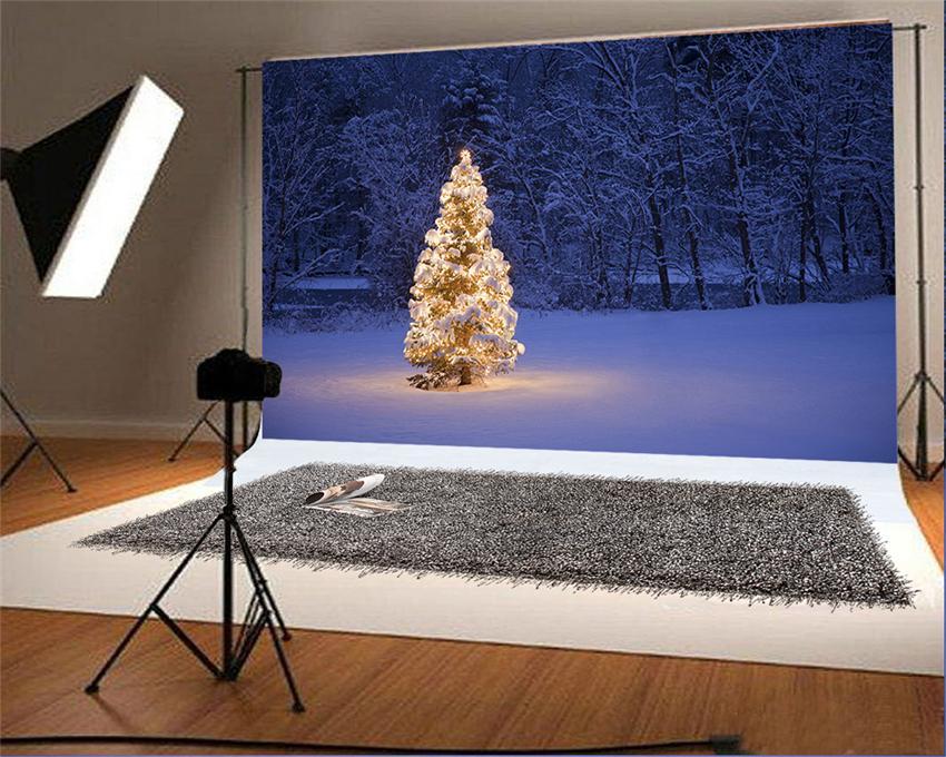 Winter Snow Photo Booth Prop Backdrop