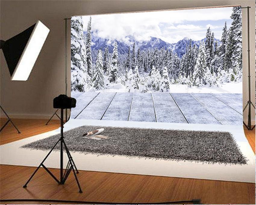 Winter Snow Photography Prop Backdrop for Studio