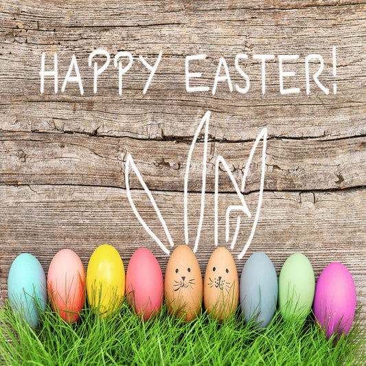 Happy Easter Colorful Eggs Backdrops for Picture