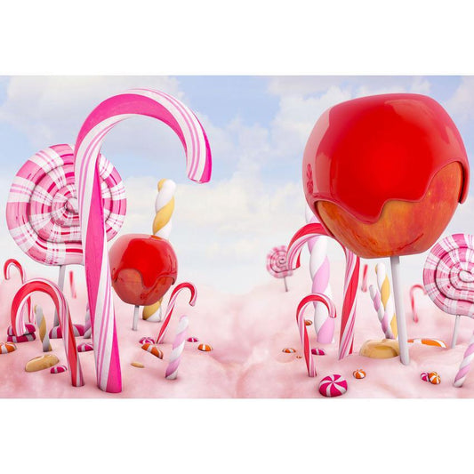 Pink Lollipop Candy Backdrop for Baby Show Photography