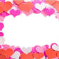 Pink Red Hearts Backdrop For Festival Photography Background