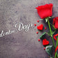 Red Flower Photography Background For Celebrate Happy Valentine's Day