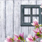 Spring Season Pink Flowers Grey Wood Floor Backdrop For Photography