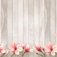 Wood Floor With Flower Decoration Backdrop For Photography
