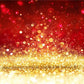 Red Gold Bokeh Photo Studio Backdrop