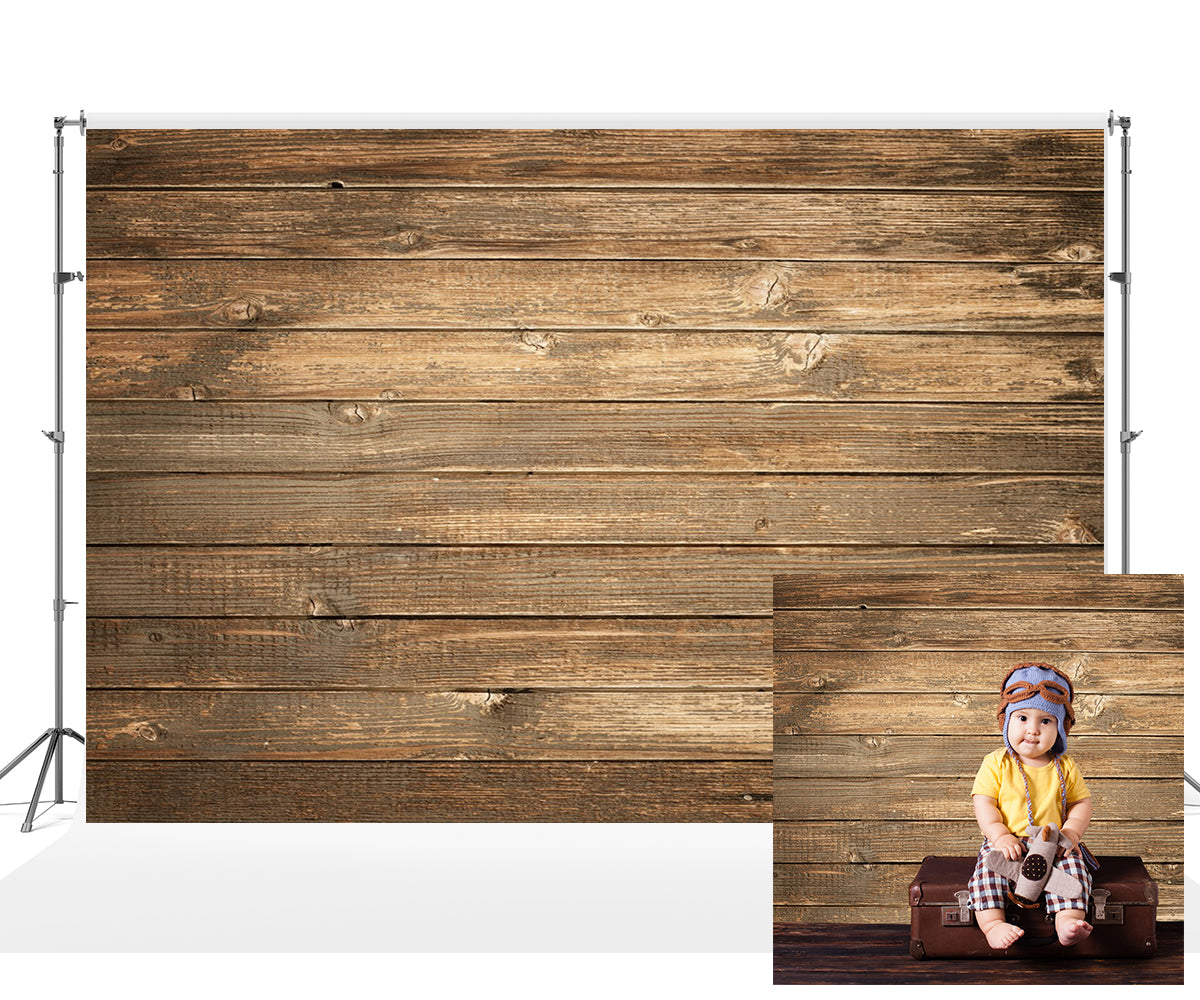 Brown Wooden Backdrop for Photography Prop