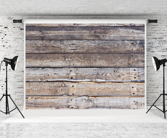 Aged Rustic Wood Photography Backdrop Wooden Floor Photo Background Studio Portraits Prop HJ06787