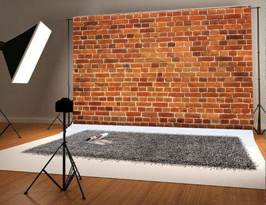 Vintage Red Brick Backdrop for Photography Backdrops Background Photo Booth Props HJ08159