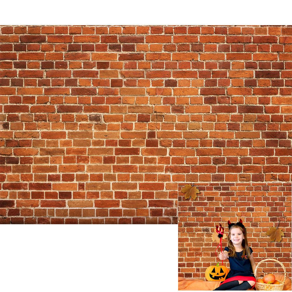 Vintage Red Brick Backdrop for Photography Backdrops Background Photo Booth Props HJ08159