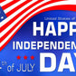 Happy Independence Day Flags Backdrops 4th of July
