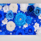 Blue and White Flower Wedding Backdrops for Birthday Background