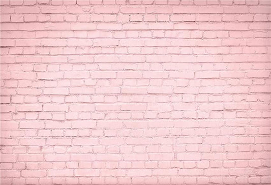 Light Pink Brick Wall Photography Backdrops