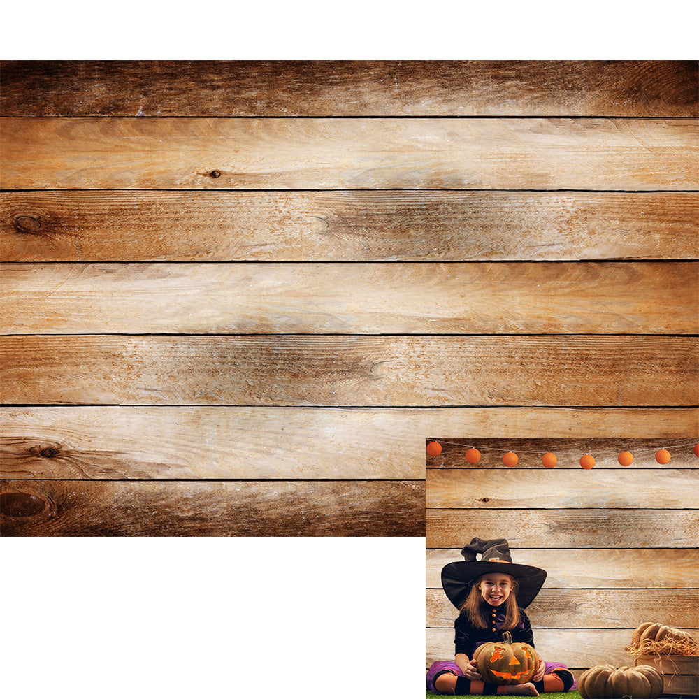 Brown Gradient Wood Wall Photo Studio Backdrop