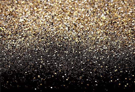 Bokeh Shiny Gold Polka Prom Backdrop for Photography