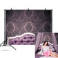 Purple Headboard Room Decor Photography Backdrop for Picture